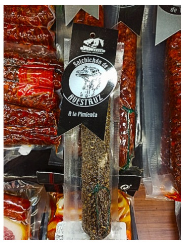 Salchichón de avestruz a la...