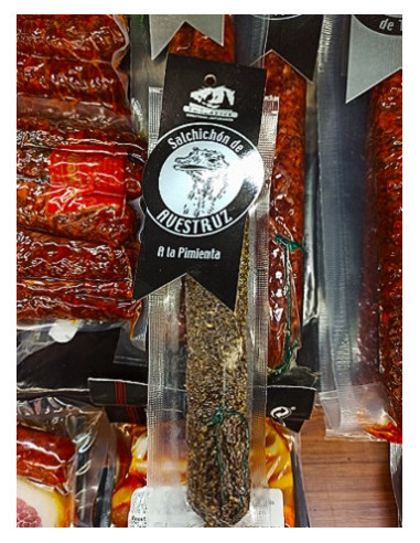 Salchichón de avestruz a la pimienta