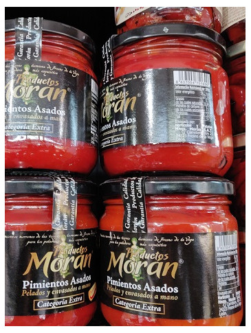Pimientos asados Morán