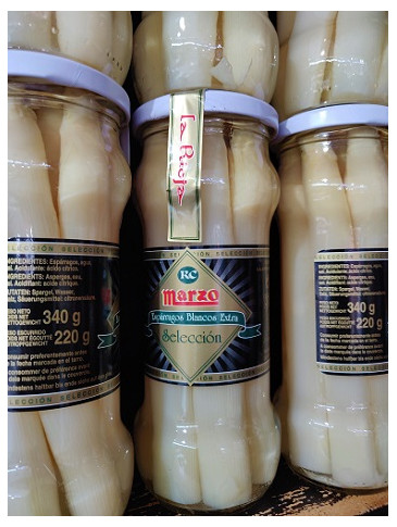 Espárragos blancos gruesos