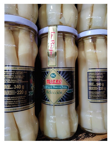 Espárragos blancos gruesos