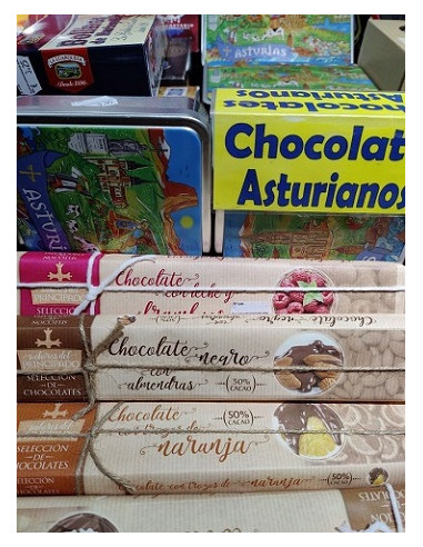 Chocolate negro con almendras Sabores...