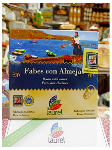 Fabada asturiana con almejas